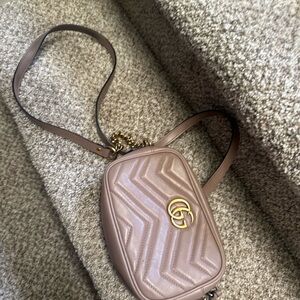 Gucci Brown Leather Crossbody Bag